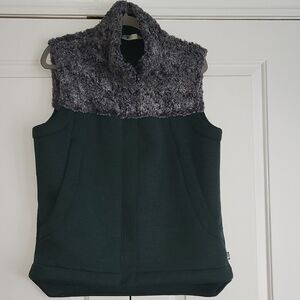 The North Face Cozy Green and Gray Vest